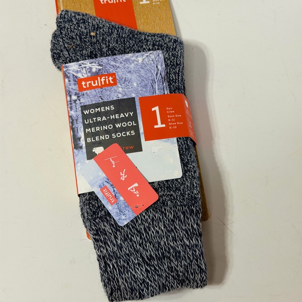 Trukfit Women's Crew Socks in Navy Heather‎